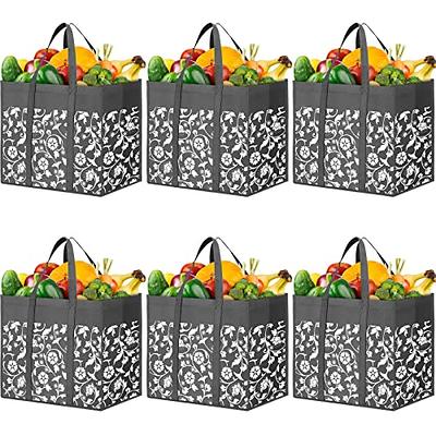 WOWBOX Reusable Grocery Bags Foldable Tote Bags bulk with