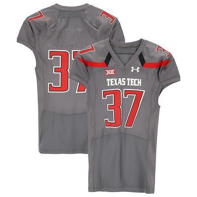 Fanatics Authentic Texas Tech Red Raiders Team-Issued #80 White Jersey from The 2015 NCAA Football Season