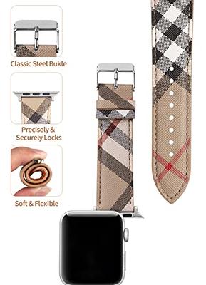 Luxury Checkered Bands Compatible with Apple Watch Band 38mm-49mm