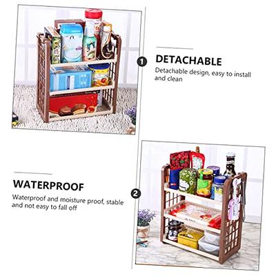 Multifunctional Plastic Double Layer Kitchen Storage Rack