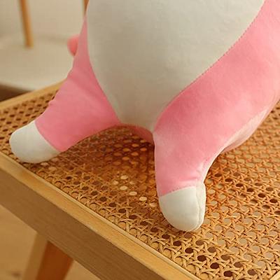 Cartoon Animal Plush Office Chair Cushion Pink Non-slip Lumbar