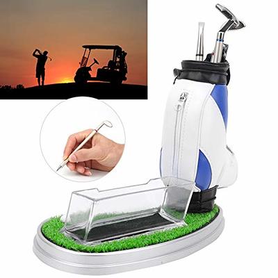 VGEBY Mini Golf Pens Holder Gift, Desktop Golf Bag Pen Holder Business Card  Box Base Souvenir Set Golf Toys Golf Club Business Card Holder - Yahoo  Shopping