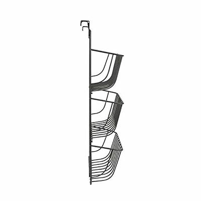 Spectrum Diversified Organizer & Lid Holder, Kitchen Storage Fits Over The Cabinet Door, Cookware & Plastic Container Lid