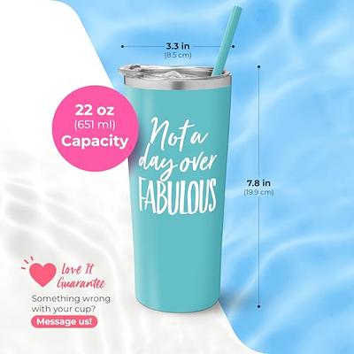 Friends 22 oz. Stainless Steel Tumbler with Straw