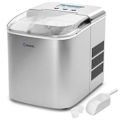 Goplus 2-lb Drop-down Door Countertop or Portable Bullet Ice Maker