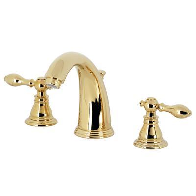 Widespread Bathroom Faucet with Drain Assembly Kingston Brass