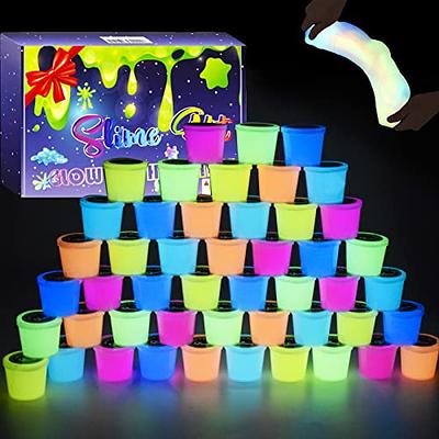 BVEHSR 48 Packs Galaxy Putty Slime, Party Favor for Kids Girls & Boys,  Adults, Non Sticky, Stress & Anxiety Relief, Wet, Super Soft Sludge Toy