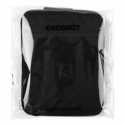 GROBRO7 5Pack Cotton Pocket Pot Holder Set Kitchen Heat Resistant Potholder  Machine Washable Terry Cloth Potholders Bulk Oven Mitts Black Plain Hot  Pads Trivet for Baking Cooking with Pocket 7x9 