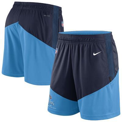 Tennessee Titans Nike Sideline Primary Lockup Performance Shorts -  Navy/Light Blue