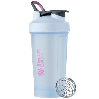 Blender Bottle Mantra 20 oz. Glass Shaker Mixer Cup with Loop Top - Black 