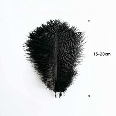 Black Large Feathers for Vase and Centerpieces: 24 Pcs 10-12 Inches Ostrich  Feathers Bulk, Boho Large Feathers for Centerpieces, Vase, Wedding Party