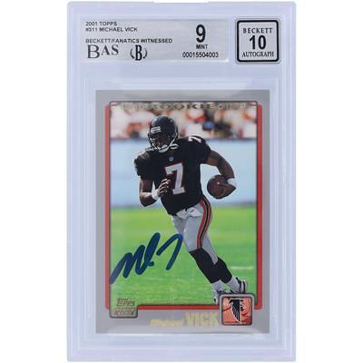 Michael Vick Atlanta Falcons Autographed 2001 Topps #311 Beckett