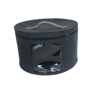 Memfish Hat Box-Hat Boxes for Women Storage Travel Hat Box Large Round Hat Carrier Case Organizer Wide-Brim Cowboy Men Cowboys Caps Clothes Closet