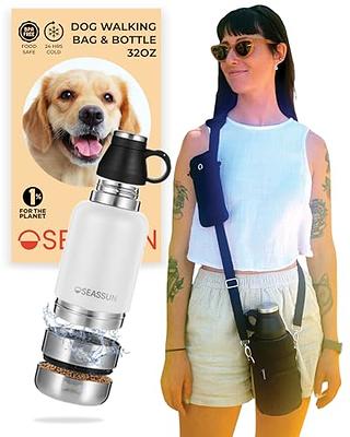 Koala Pal 32oz Portable Dog Travel Water Bottle + Travel Dog Bowls, Human and Dog Water Bottle, Dog Water Bowl Dispenser, Dog Travel Bowl, Travel