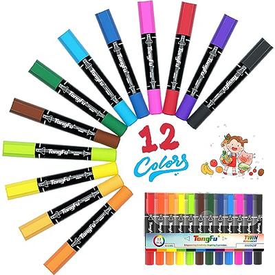 chfine 80 Colors Dual Tip Alcohol Markers White Permanent Sketch Art Marker  Set + Portable Large Capacity Marker Case with Carrying Handle Hold