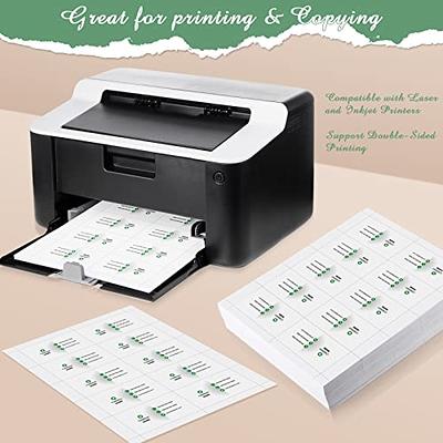  1000 Piece Blank Printable Business Cards 3.5 x 2, Perforated  Card Stock Paper for Inkjet and Laser Printers, 10 Cards Per Sheet (White)  : Office Products