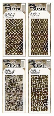 Tim Holtz Layering Stencil Stampers Anonymous Floral Stencils Flowers  Pattern