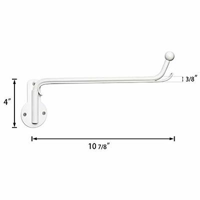 Folding Wall Mounted Clothes Hanger Rack Wall Clothes Hanger Stainless  Steel Swing Arm Wall Mount Clothes Rack Heavy Duty Drying Coat Hook Clothing  Hanging Syst…