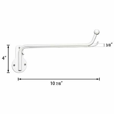 Coat Hook Rack, Stainless Steel Wall Mounted with 7 Hooks Wall Hangers 2Pcs