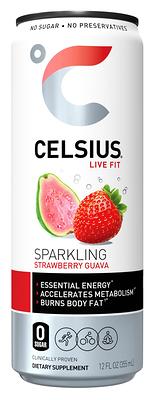 CELSIUS Sparkling Orange, Functional Essential Energy Drink 12 Fl Oz (Pack  of 12)