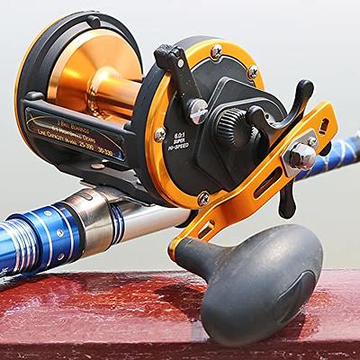 Sougayilang Conventional Reel Trolling Fishing Reel Powerful Drag Fishing  Reel for Saltwater Big Game (TS50-gold) - Yahoo Shopping