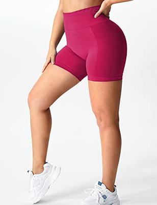 YEOREO Women Intensify Athletic Shorts Seamless Scrunch Workout