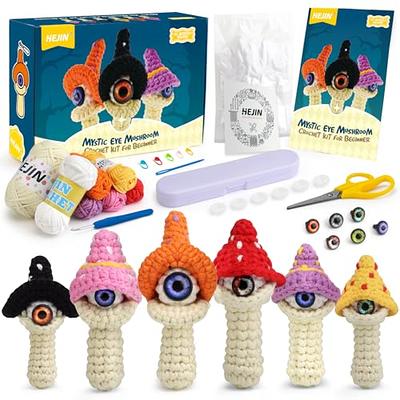 HEJIN Crochet Kit for Beginners, 6 PCS Beginner Crochet kit for