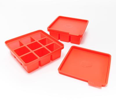 Ice Cube Bin Scoop Trays - Use It as a Portable Box in the Freezer,  Shelves, Pantry