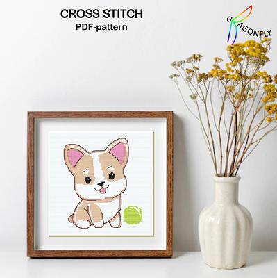 Sad Cat Cross Stitch Pattern - Digital Download PDF