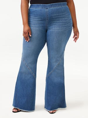 Sofia Jeans Women's Melisa Flare High Rise Pull On Jeans - Walmart