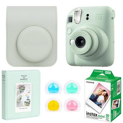  Fujifilm Instax Mini 12 Instant Camera with Case, Decoration  Stickers, Frames, Photo Album and More Accessory kit (Mint Green)… :  Electronics