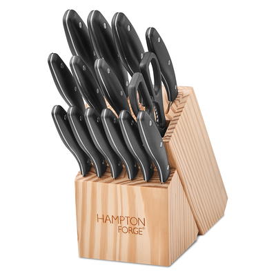 Oneida 14-Piece Cutlery Block Set with Built-in Sharpener