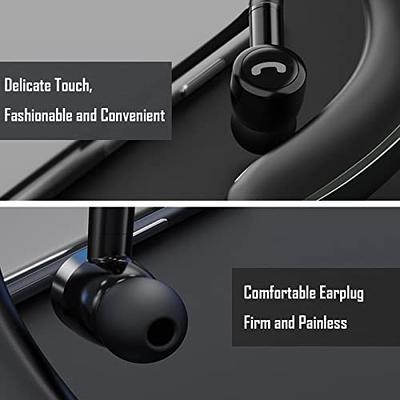 Bluetooth Headset with Microphone,48Hrs V5.3 Handsfree Wireless Headset  Bluetooth Earpiece for Cell Phone/Business/Office/Driving/Trucker Driver,Bluetooth  Headphones Earbuds for iPhone Android Samsung Black