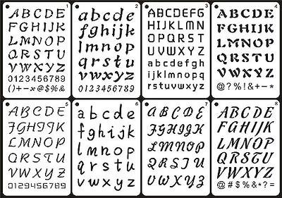 Letter Stencils 4 Inch 42 Pack Reusable Number and Alphabet Stencils for  Craf