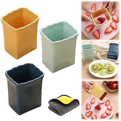 Cup Slicer Stainless Steel Fruit Vegetable Slicer Cup Egg Salad