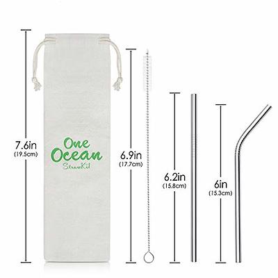 WALFOS 14.5 inch Extra Long Reusable Silicone Straws, Big Sizes Flexible  Bendable Straws for 1/Half Gallon Large Water Bottles, 128 75 64 40 OZ