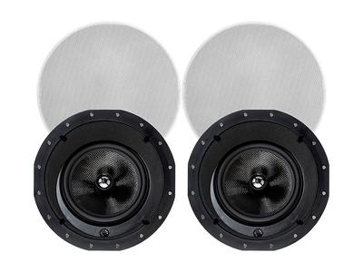 Monoprice Alpha In-Ceiling Speakers 8in Carbon Fiber 2-Way with 15