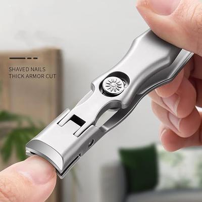 Libiyi Nail Clipper, Libiyi Nail Clippers, Nail Clippers with Catcher,  Ultra Sharp Jaw Opening Nail Clippers Set, Toenail Clippers, Fingernail  Clipper, Nail Cutter for Men Women (Silver) - Yahoo Shopping