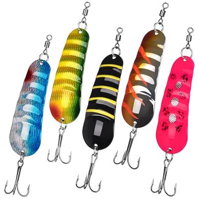 QualyQualy Fishing Lure Fishing Spoons Fishing Trout Lures Walleye Spoons  Fishing Spoon Lures for Trout Bass Pike Crappie Walleye 5Pcs 1/8oz 1/6oz  1/4oz 3/8oz 1/2oz 5Pcs - Yahoo Shopping