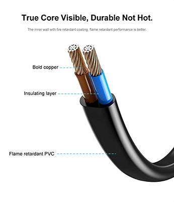  2 Prong Power Cable Cord Compatible TCL Roku Smart LED LCD HD  TV - UL Listed TCL Roku TV AC Power Cable Cord Plug : Electronics