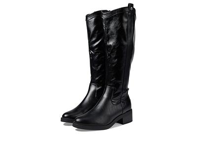 LifeStride Bridgett Faux Leather Wide Calf Knee-high Boots in Black