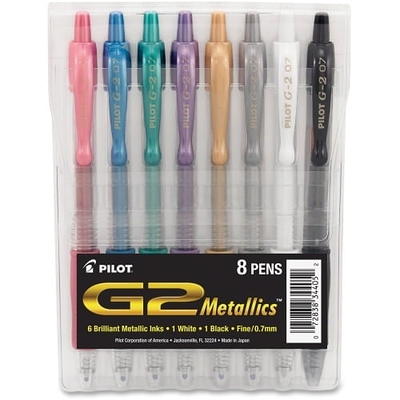 Pentel Slicci Extra Fine Metallic Gel Pens Assorted Pack Of 3