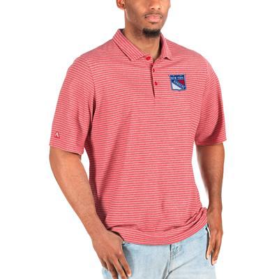 Texas Rangers Antigua Esteem Polo - Heathered Black/Red