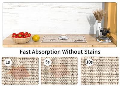 Quick Absorption Drying Mat Kitchen Coffee Station Bar Dish Rack