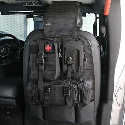 OMU Tactical Car Seat Back Organizer, Molle Panel with 3