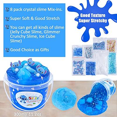  4 Pack Clear Slime, Clear Jelly Cube Slime Add-ins, Party  Favors for Kids Water Slime Making Kit, Idea Stress Relief Crunchy Slime  Toys, Easter New Year Gift Slime Kit for Girls