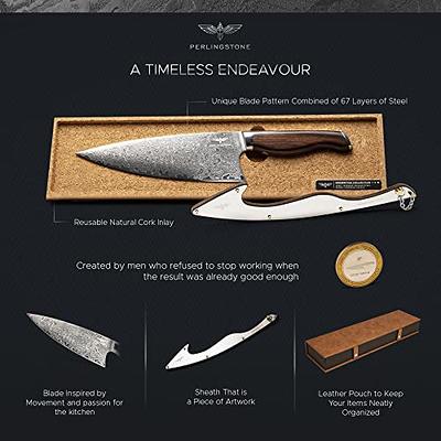 PERLINGSTONE Momentum Collection Chef Knife 8 Inch - Ultra Sharp Chef Knife  with AUS10 Japanese Steel Blade - Professional Kitchen Knife - Desert  Ironwood Handle - Chefs Knife Includes Sheath - Yahoo Shopping