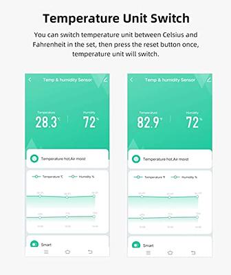 Govee WiFi Hygrometer Thermometer 6 Pack H5100, Indoor Wireless Temperature  Humidity Sensor Monitor with Remote App Notification Alert, 2 Years Free  Data Storage Export, for Home, Greenhouse - Yahoo Shopping