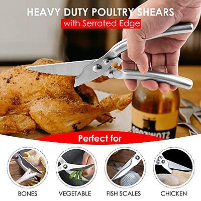 Kitchen Shears Scissors Heavy Duty Cooking Food Meat Chicken Utility