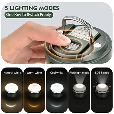 LED Camping Lantern, Rechargeable & Portable Tent Light, 300LM,3 Light  Modes,1800mAh Power Bank,with Magnet Base,Electric Lantern Flashlight for  Camping/Hiking/Fishing/Hurricane/Emergency